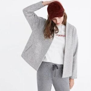 Mile(s) by Madewell Terry Swing Marled Gray Jacket Size M
